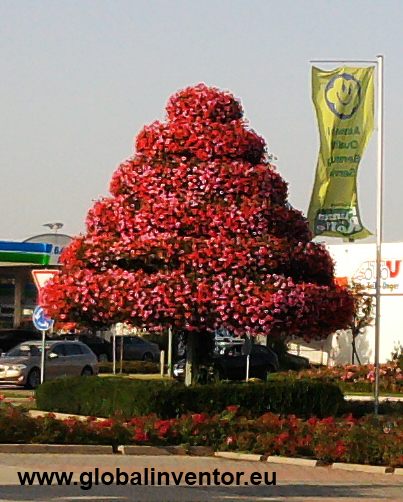 Ein bunter Baum aus Blumen